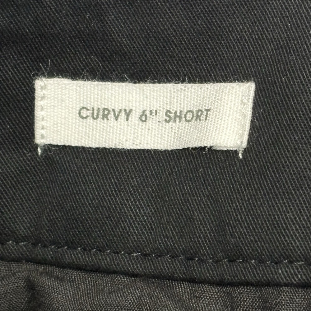 Loft Curvy Mid Rise 6" Black Shorts Size 0 NWT - Picture 5 of 5
